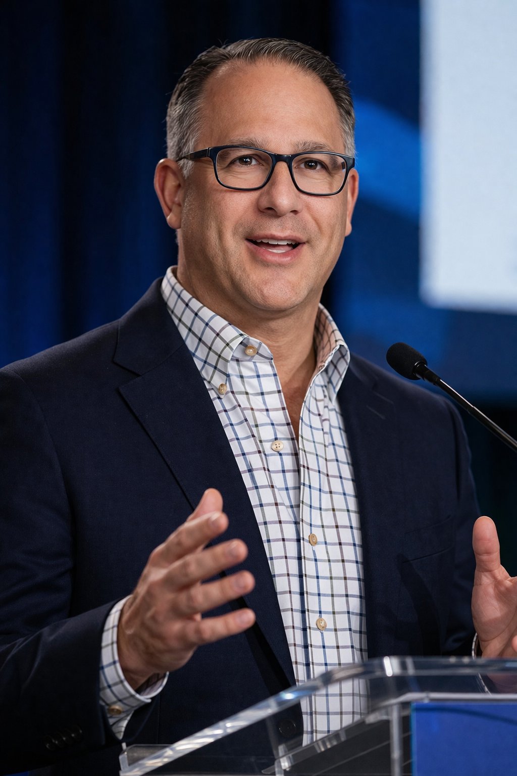 Leslie Blumenfeld presenting